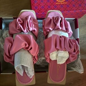 Circus by Sam Edelman Pink Ruffle Sandals